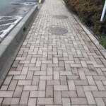 インターロッキングブロック洗浄後