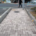 インターロッキングブロック洗浄前